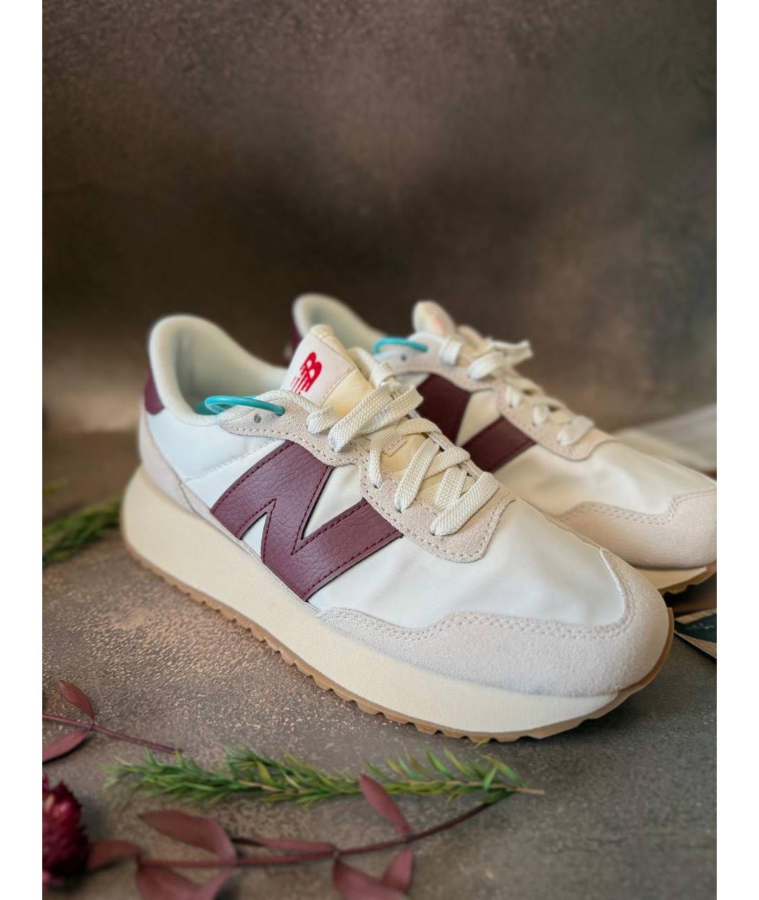 NEW BALANCE Бежевые замшевые кроссовки, фото 3