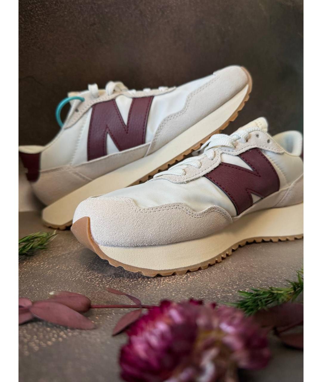 NEW BALANCE Бежевые замшевые кроссовки, фото 5