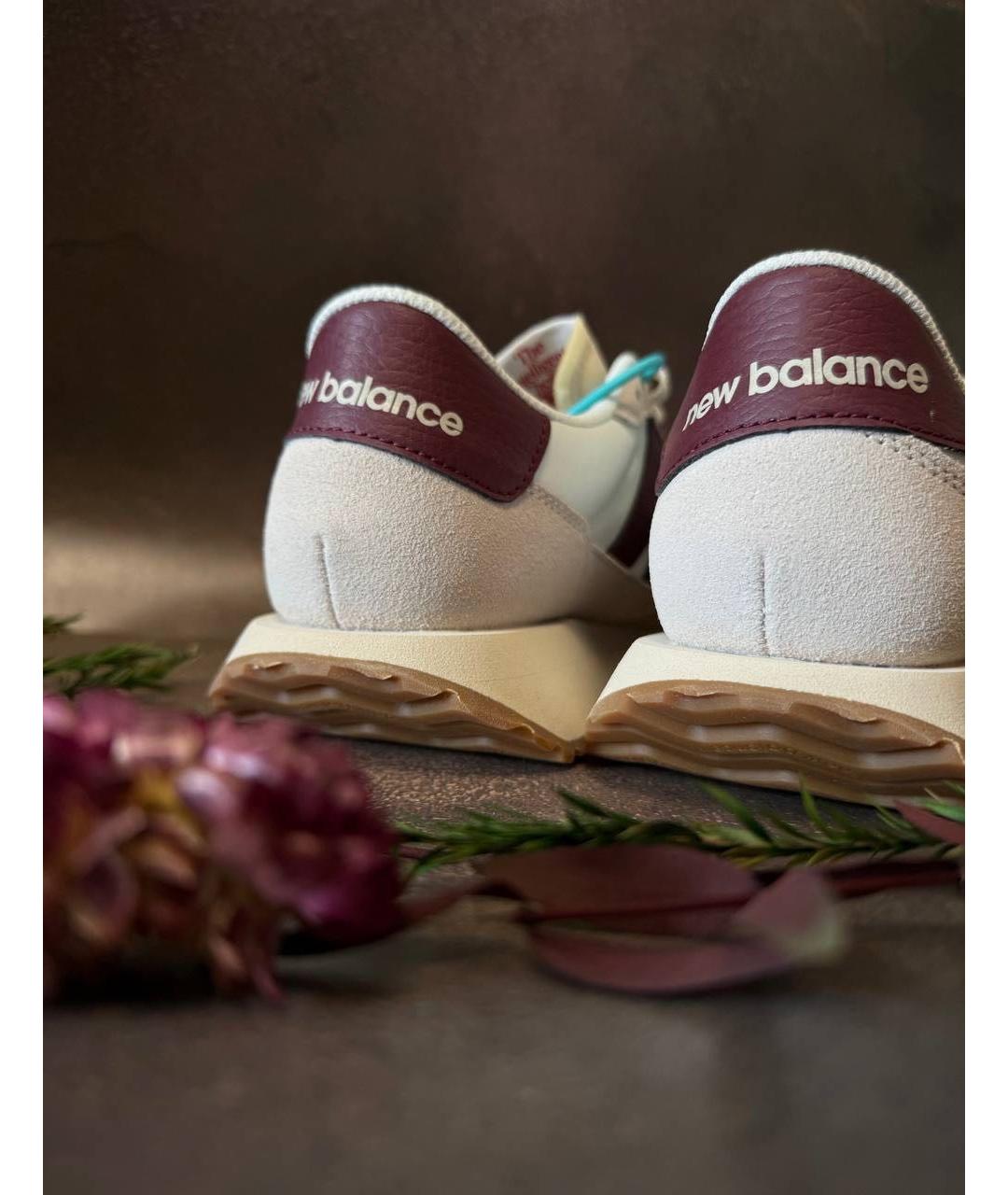 NEW BALANCE Бежевые замшевые кроссовки, фото 4