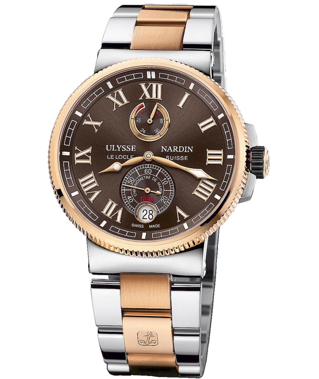Ulysse Nardin Золотые часы из розового золота, фото 5