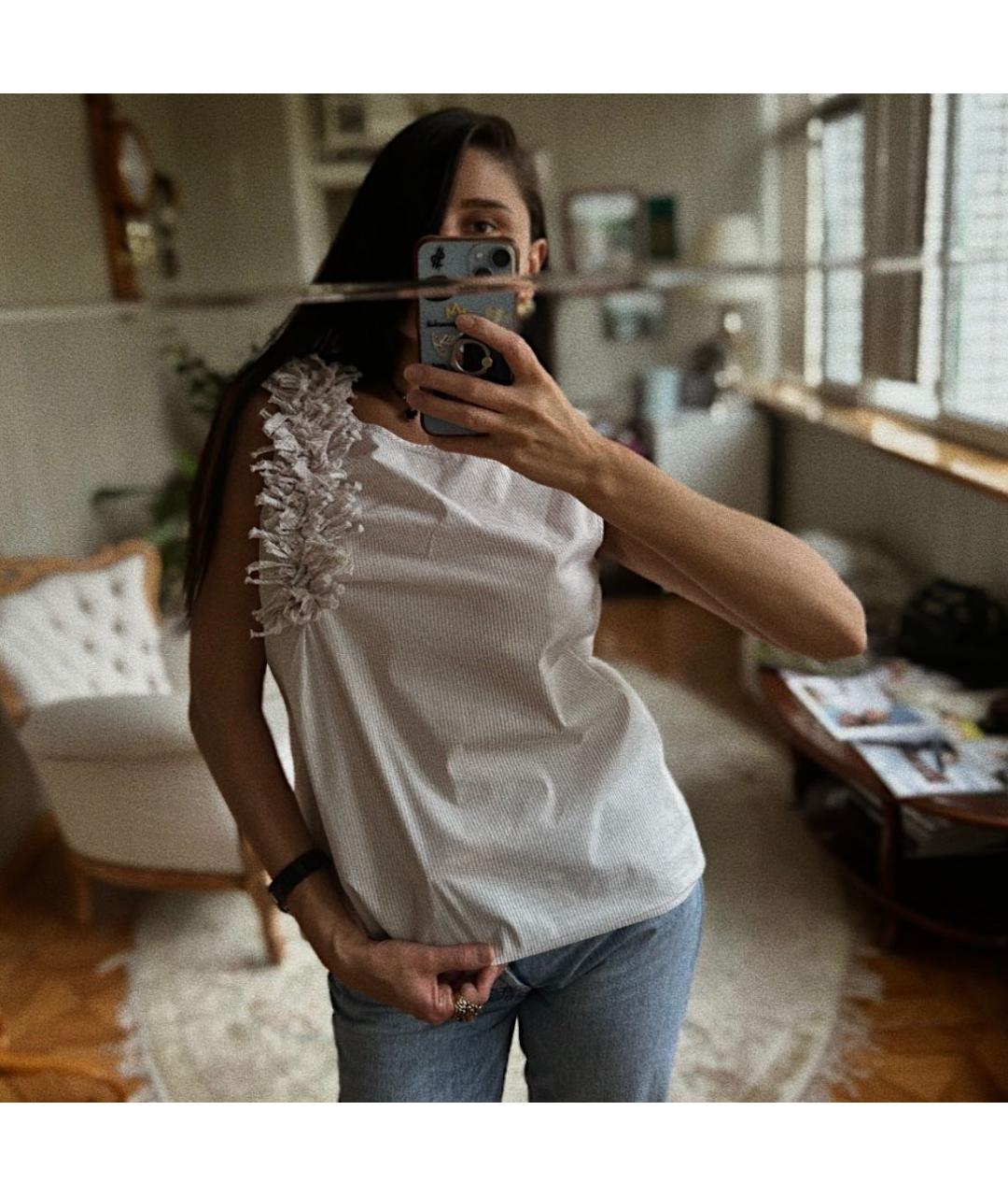 STEFANEL Мульти хлопковая рубашка, фото 2