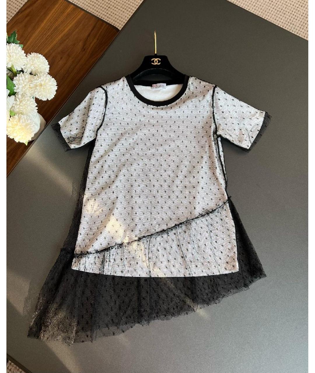 VALENTINO Белая хлопковая футболка, фото 4