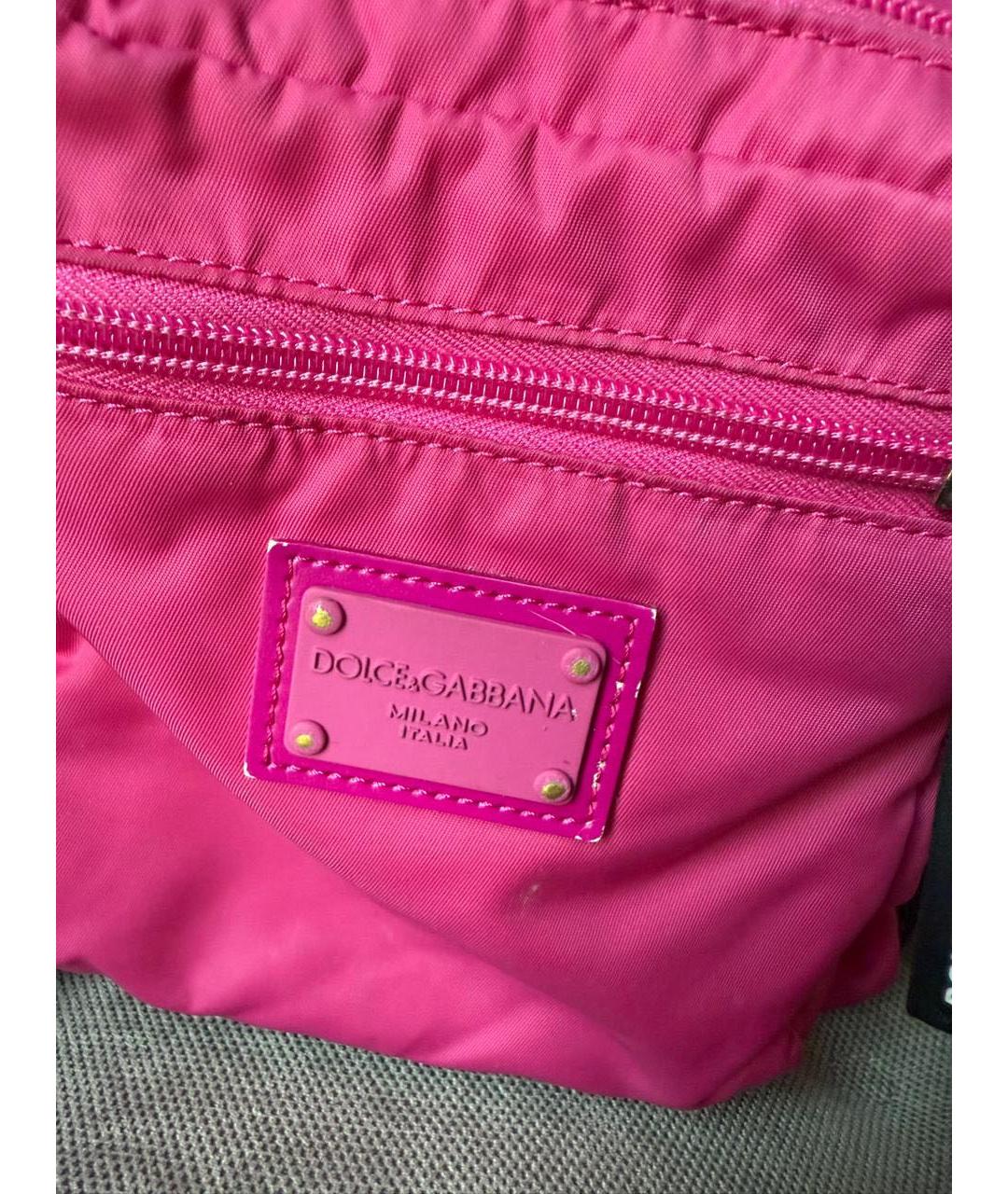 DOLCE&GABBANA Розовый рюкзак, фото 3