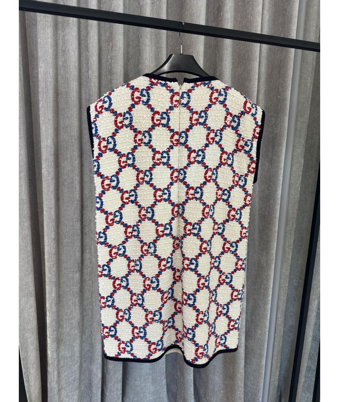 GUCCI Синее хлопковое повседневное платье, фото 2