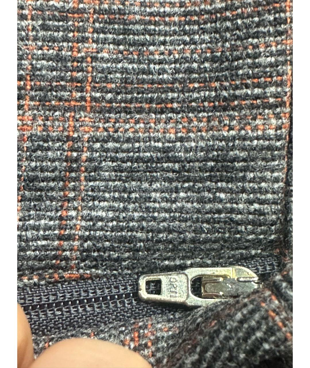 CORNELIANI Мульти шерстяные повседневные брюки, фото 7