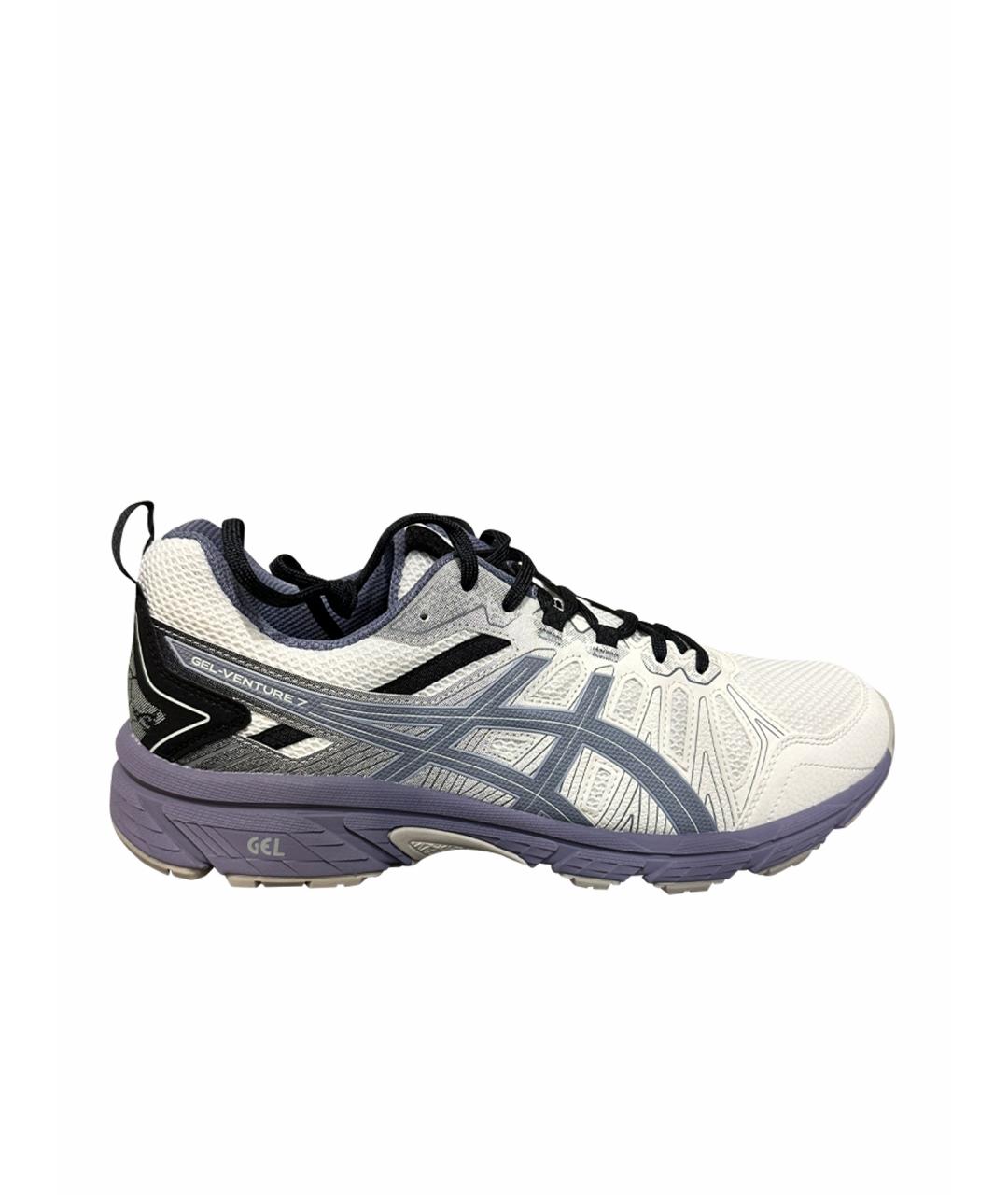 ASICS Белые текстильные низкие кроссовки / кеды, фото 1