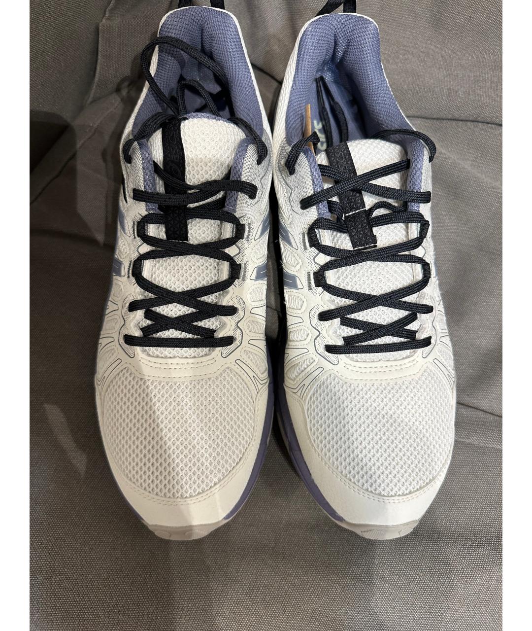ASICS Белые текстильные низкие кроссовки / кеды, фото 2