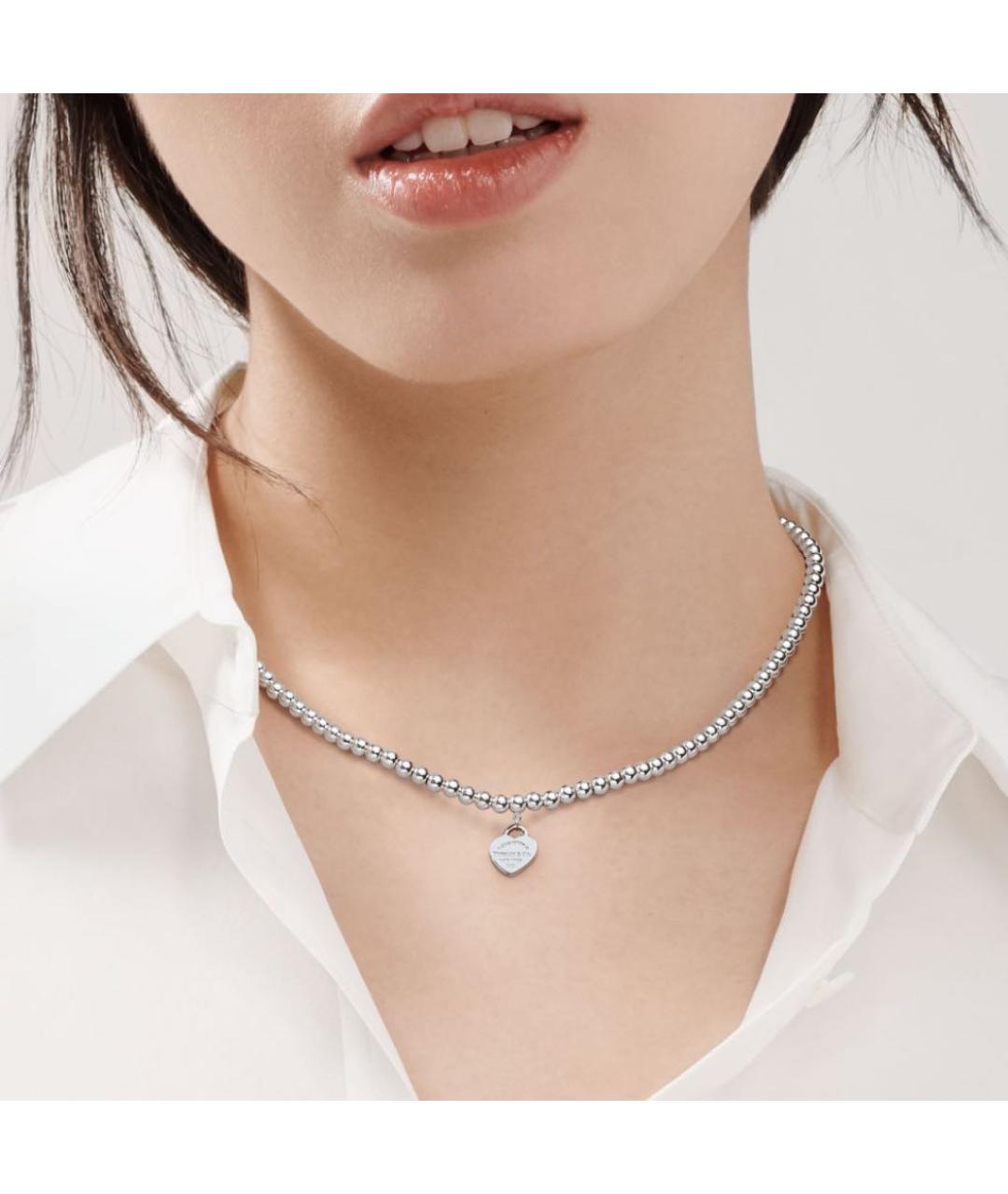TIFFANY&CO Бирюзовое серебряное колье, фото 2