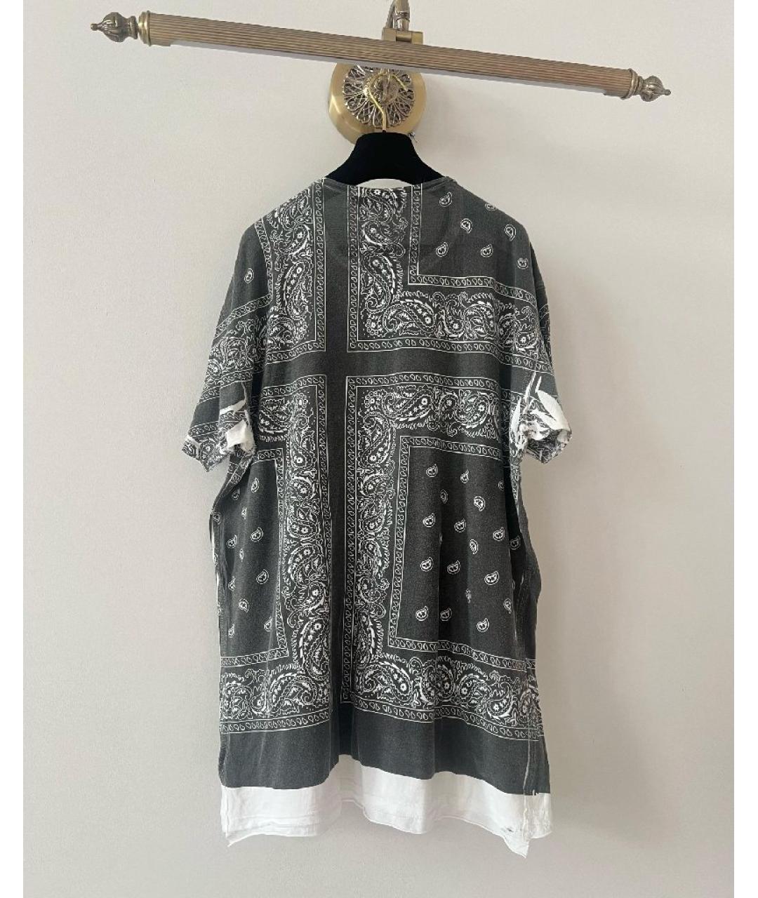 DOLCE&GABBANA Черная хлопковая футболка, фото 2