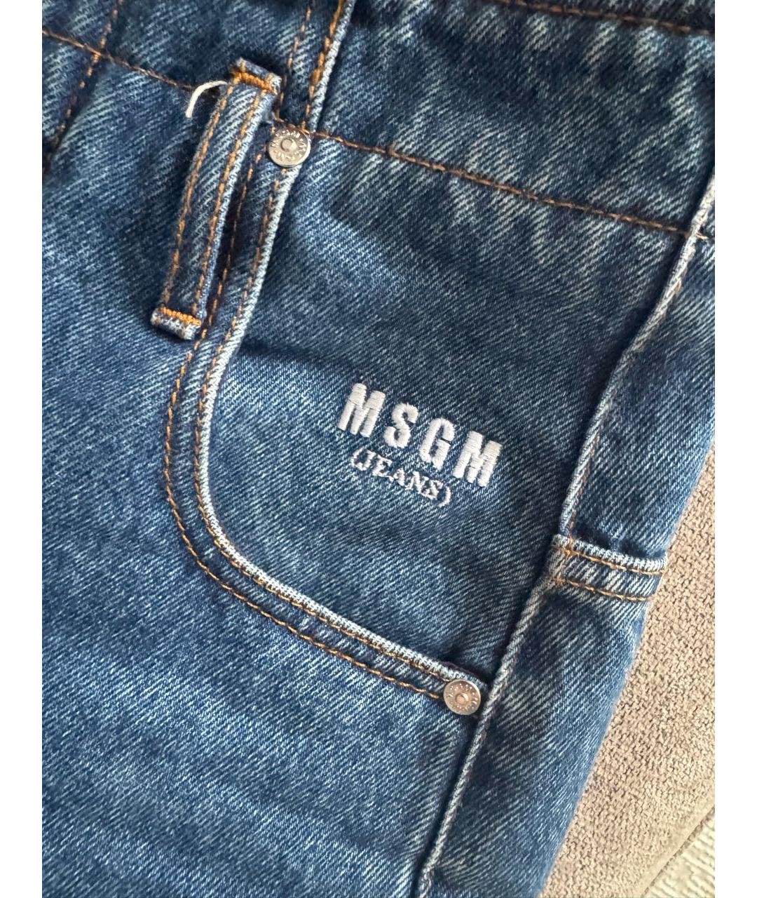 MSGM Темно-синие прямые джинсы, фото 5