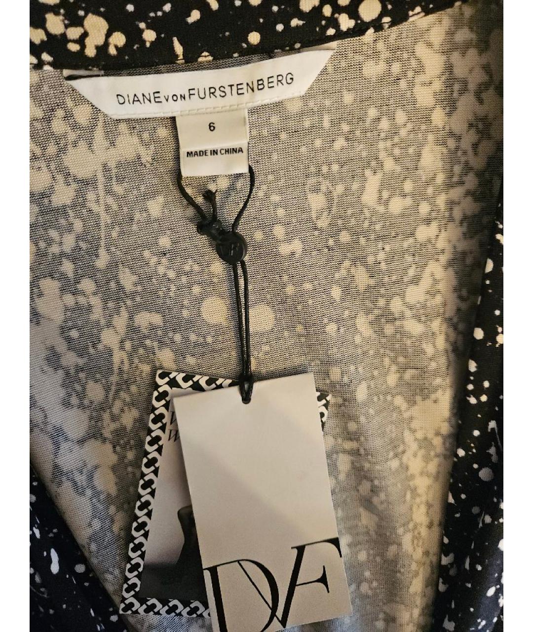 DIANE VON FURSTENBERG Мульти шелковое повседневное платье, фото 3