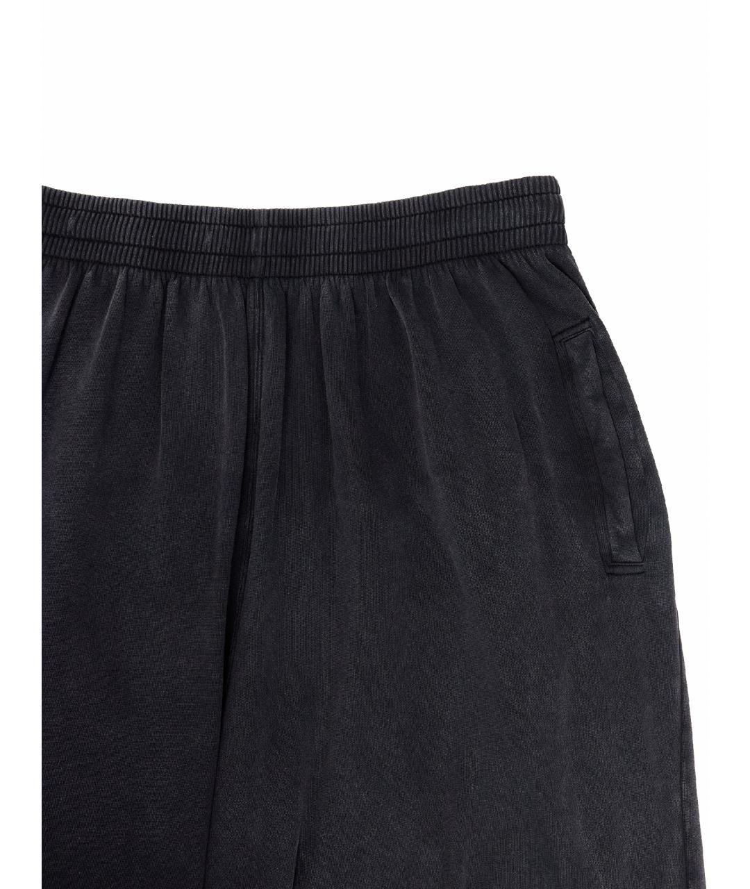BALENCIAGA Черные хлопковые повседневные брюки, фото 4