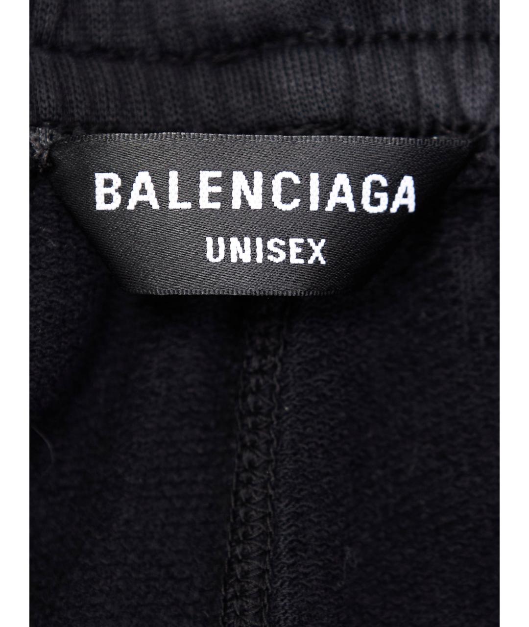 BALENCIAGA Черные хлопковые повседневные брюки, фото 5