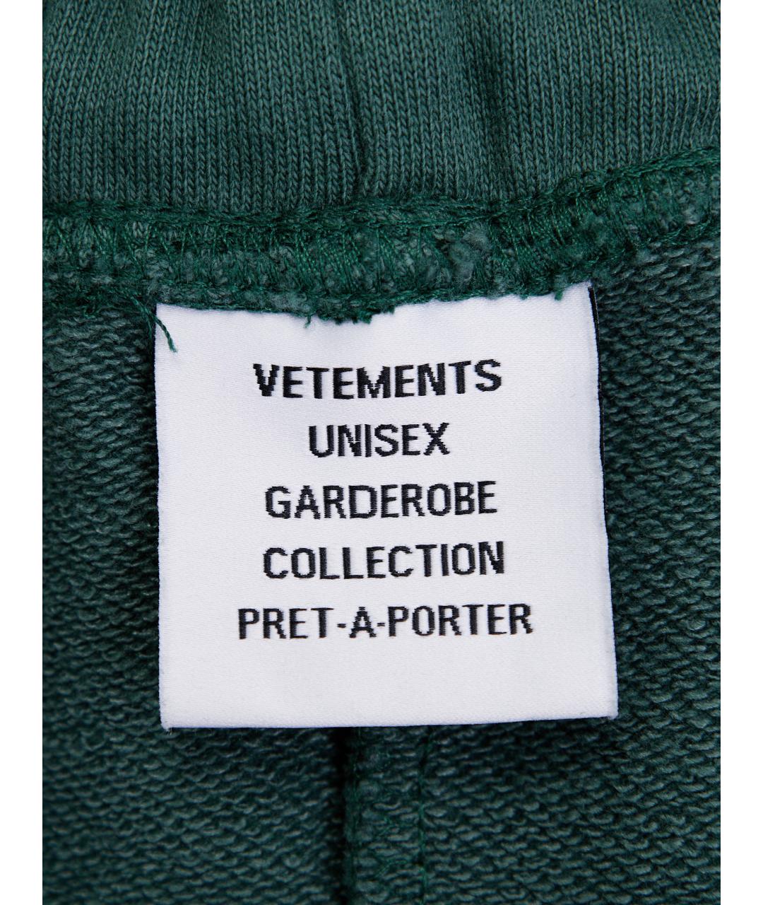 VETEMENTS Зеленые повседневные брюки, фото 7