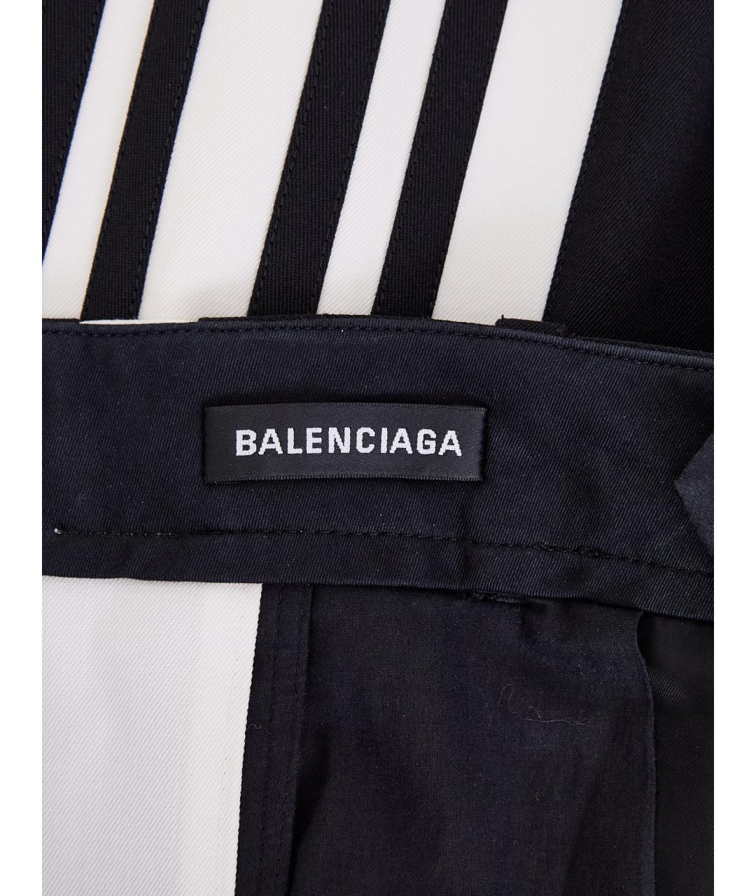 BALENCIAGA Черные полиэстеровые повседневные брюки, фото 4
