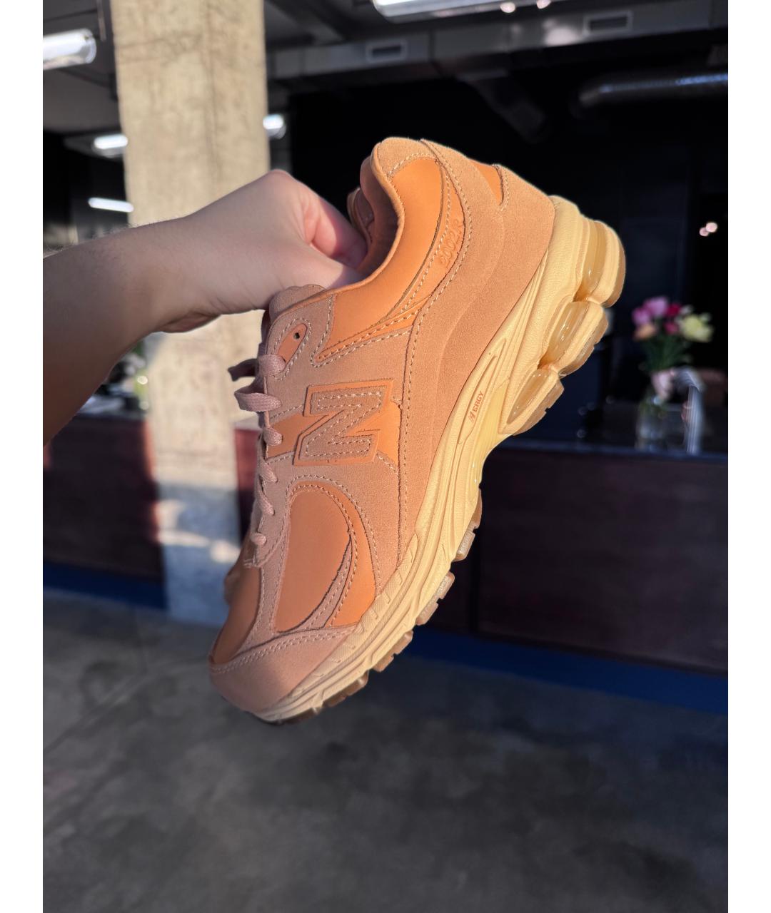 NEW BALANCE Бежевые кожаные кроссовки, фото 9