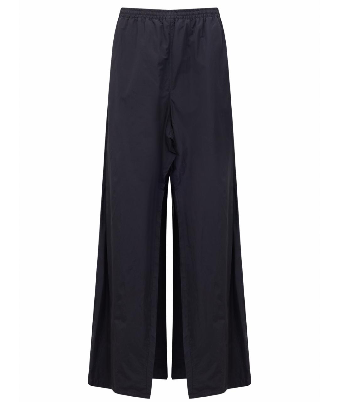 BALENCIAGA Черные хлопковые повседневные брюки, фото 1