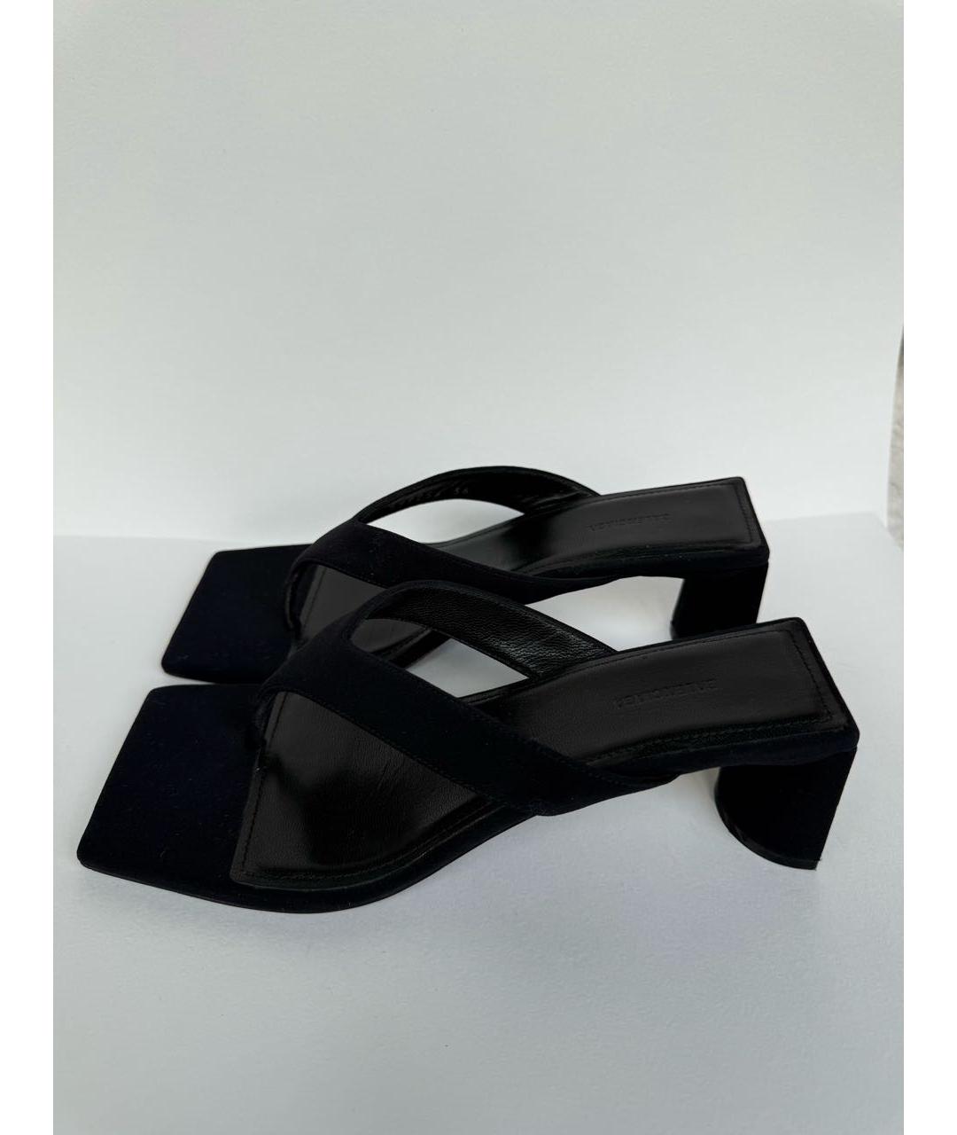 BALENCIAGA Черные текстильные мюли, фото 6