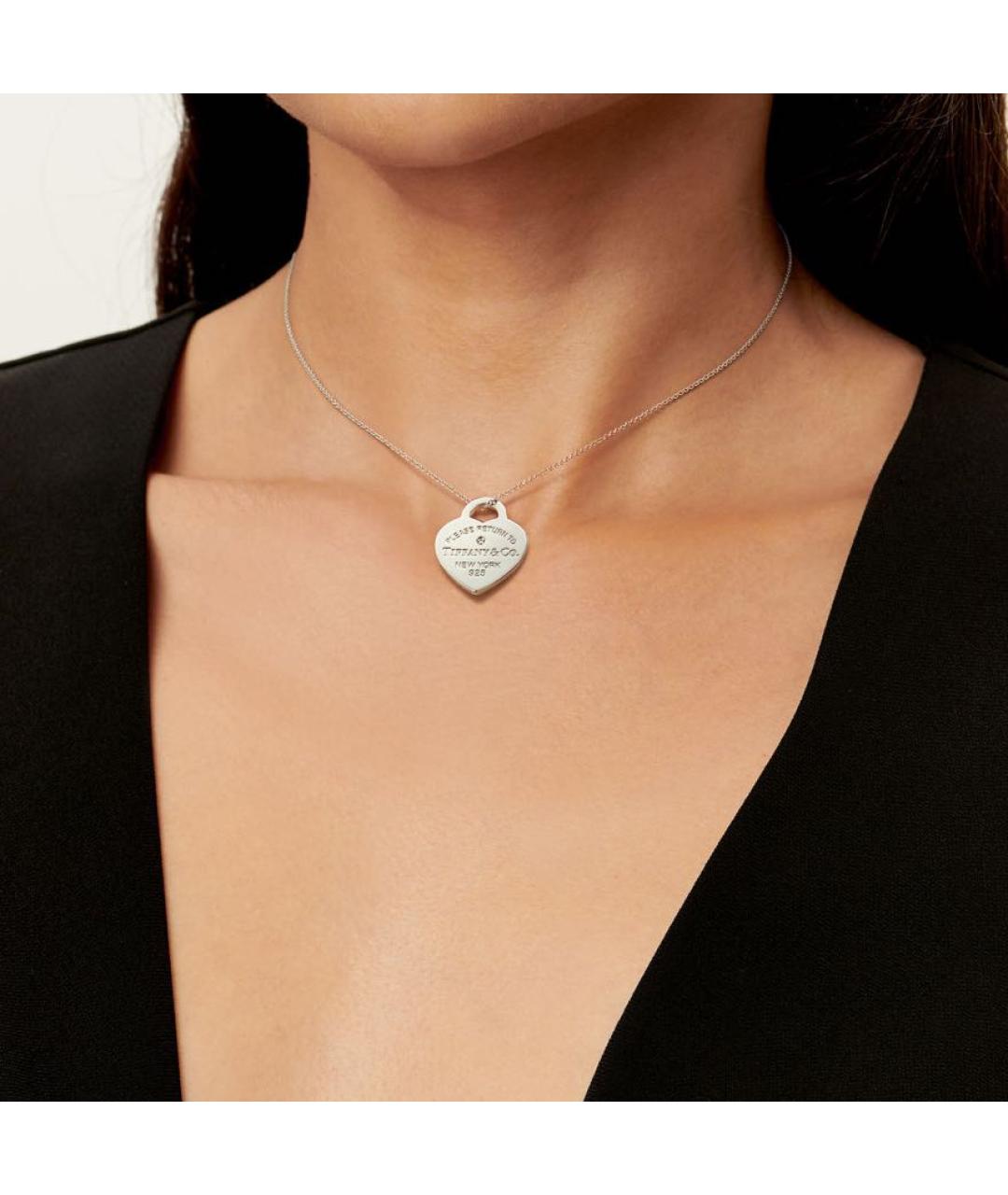 TIFFANY&CO Серебряное серебряное колье, фото 3