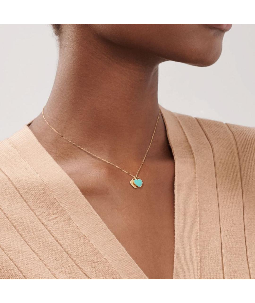 TIFFANY&CO Бирюзовое колье из желтого золота, фото 3
