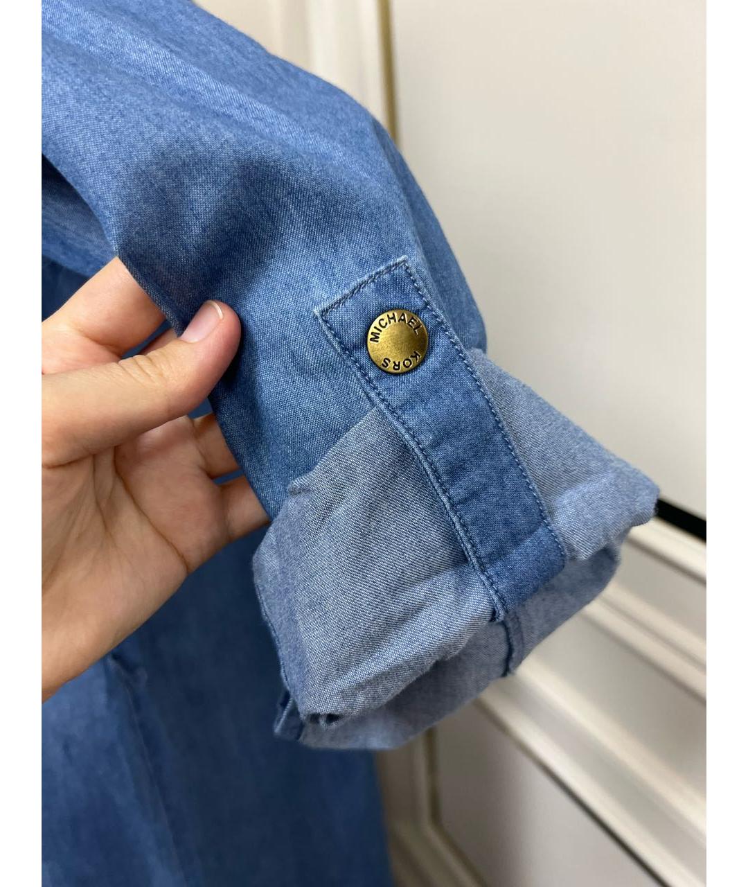 MICHAEL KORS Синее повседневное платье, фото 7