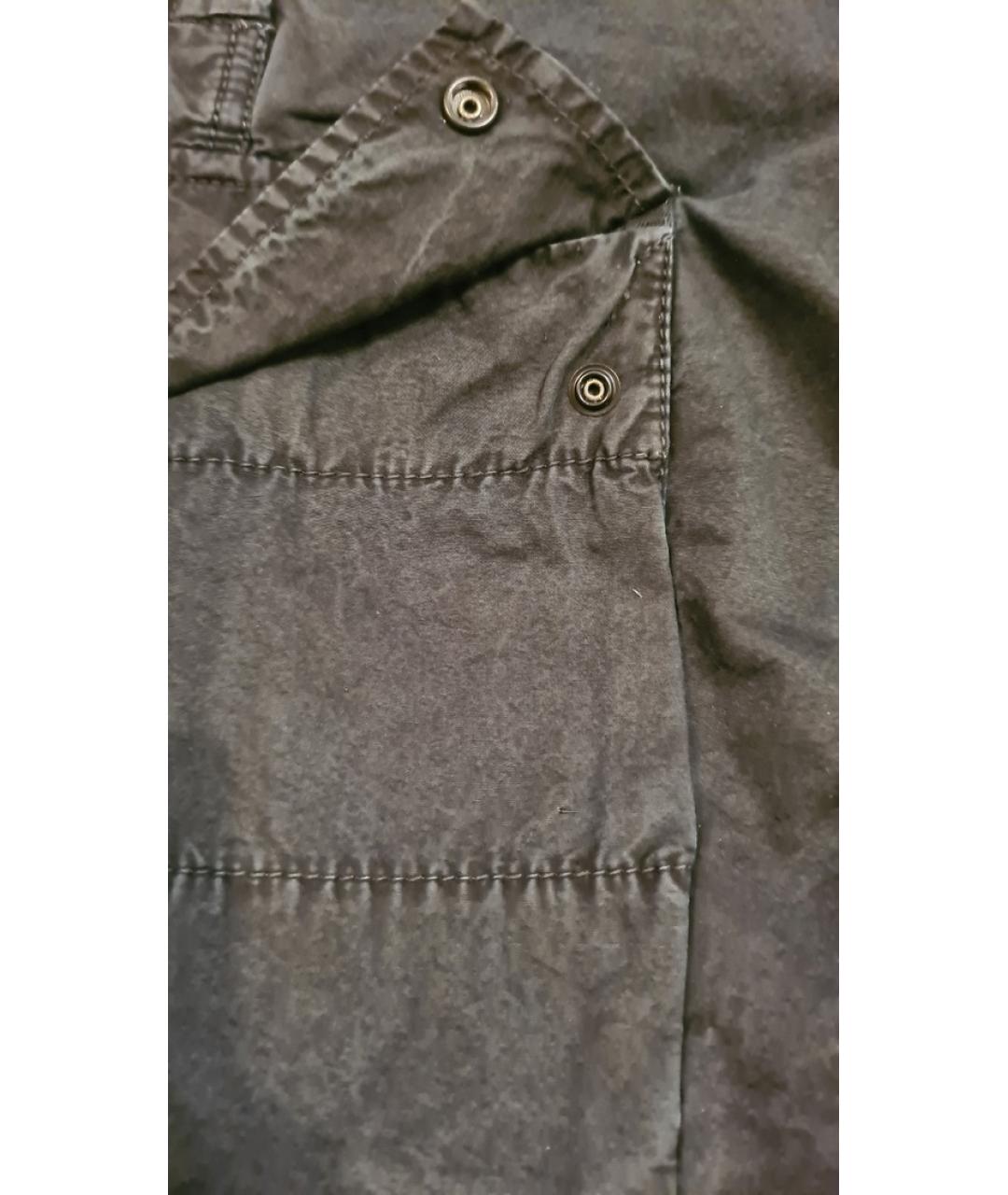 STONE ISLAND Черные хлопковые шорты, фото 6