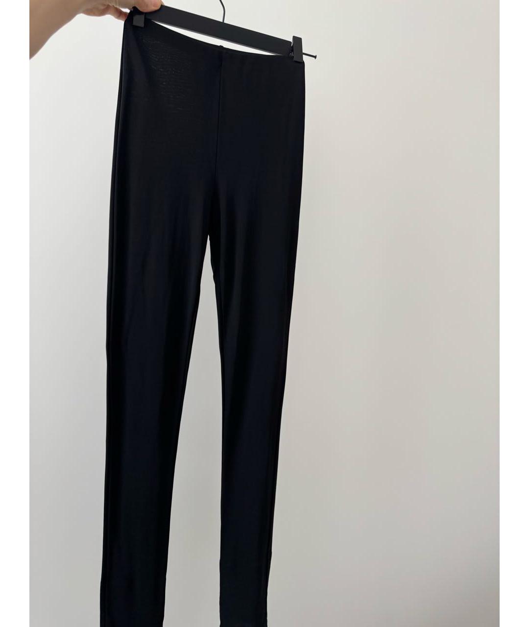 MAISON MARGIELA Черные вискозные брюки узкие, фото 7