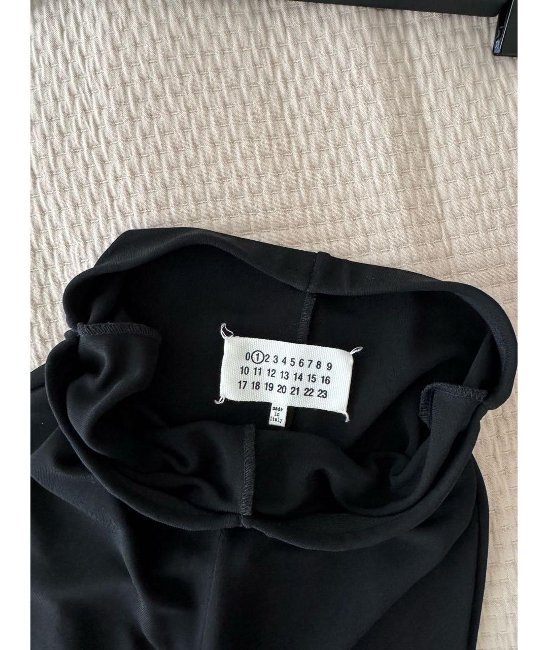 MAISON MARGIELA Черные вискозные брюки узкие, фото 3