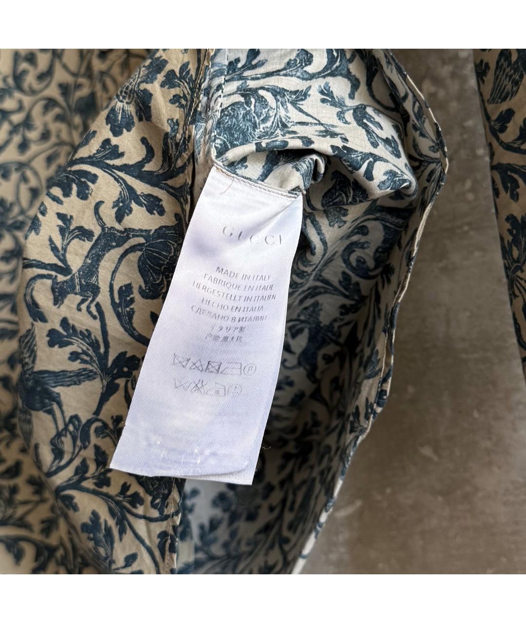 GUCCI Зеленая хлопковая кэжуал рубашка, фото 8