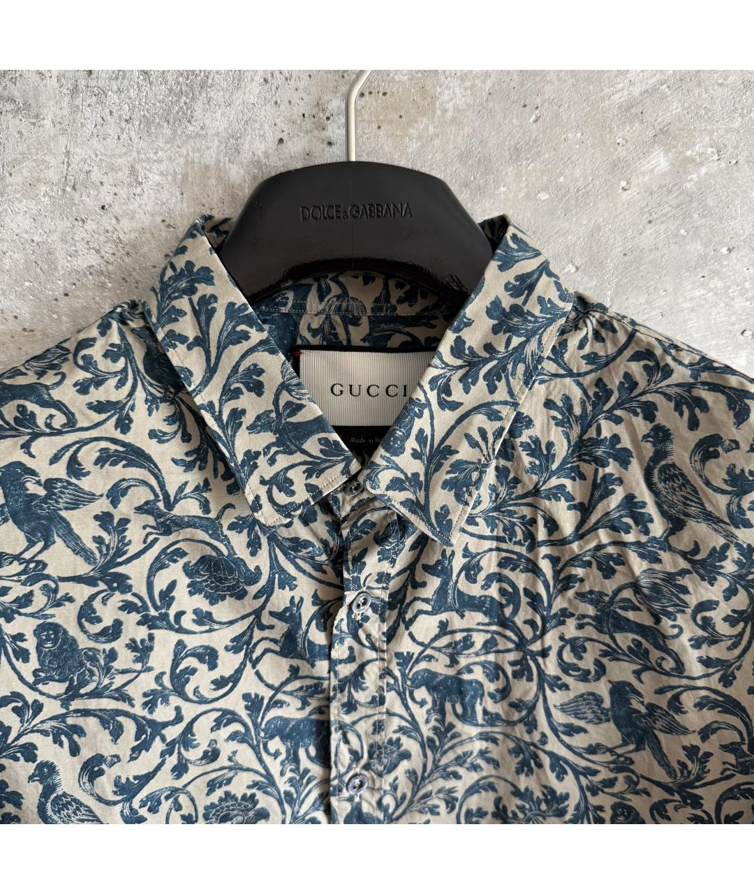 GUCCI Зеленая хлопковая кэжуал рубашка, фото 4