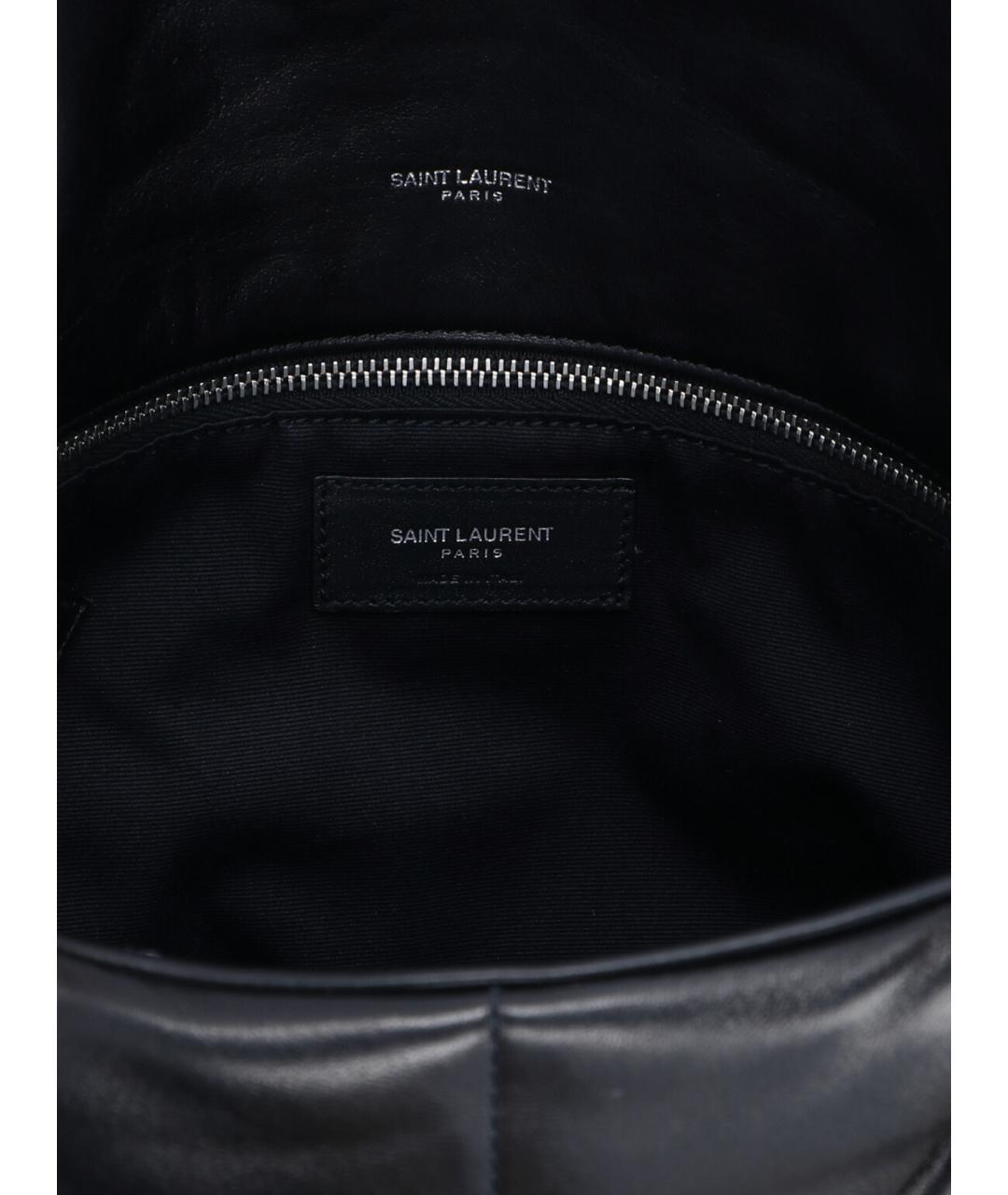 SAINT LAURENT Черная кожаная сумка через плечо, фото 3