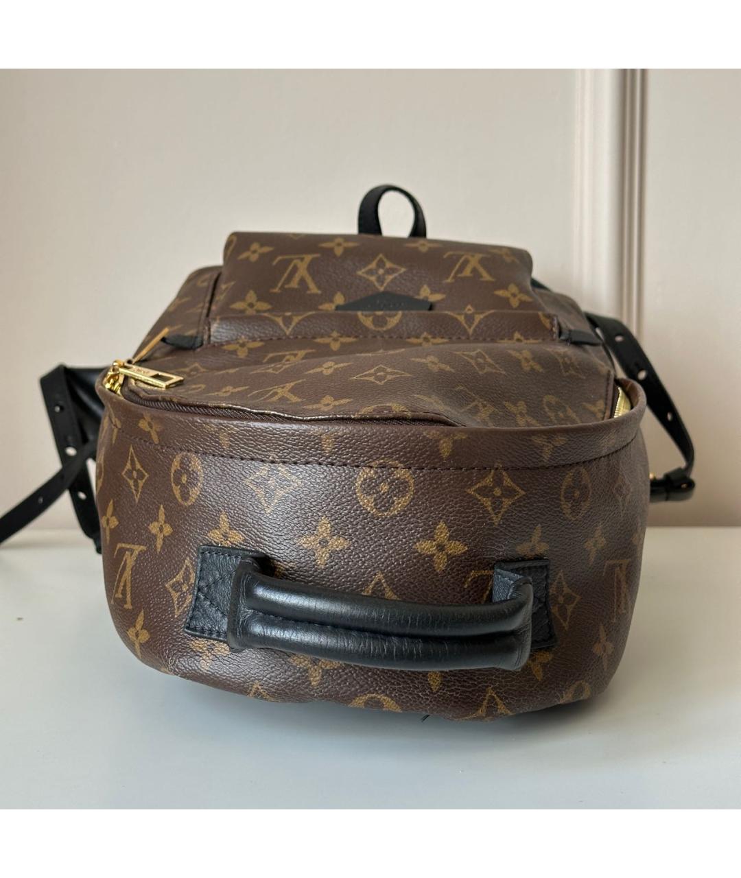 LOUIS VUITTON Коричневый кожаный рюкзак, фото 6