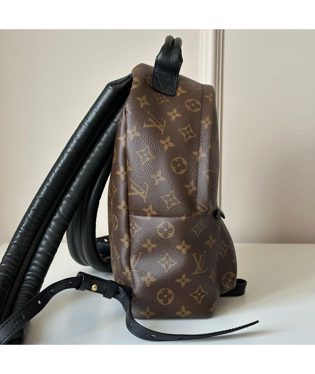 LOUIS VUITTON Коричневый кожаный рюкзак, фото 4