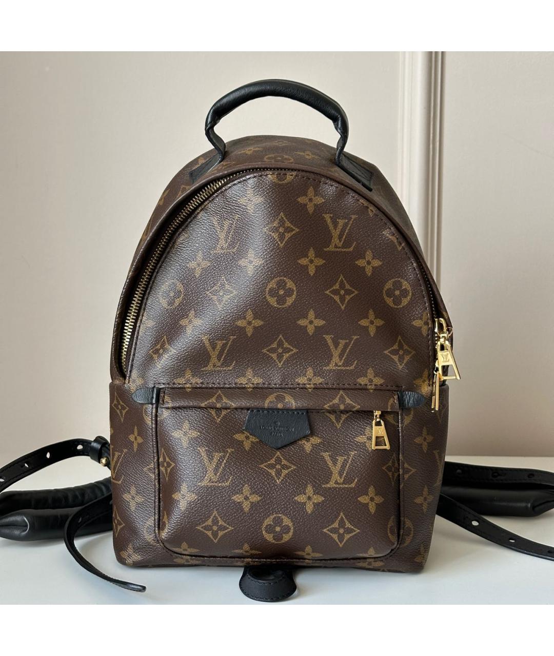 LOUIS VUITTON Коричневый кожаный рюкзак, фото 9