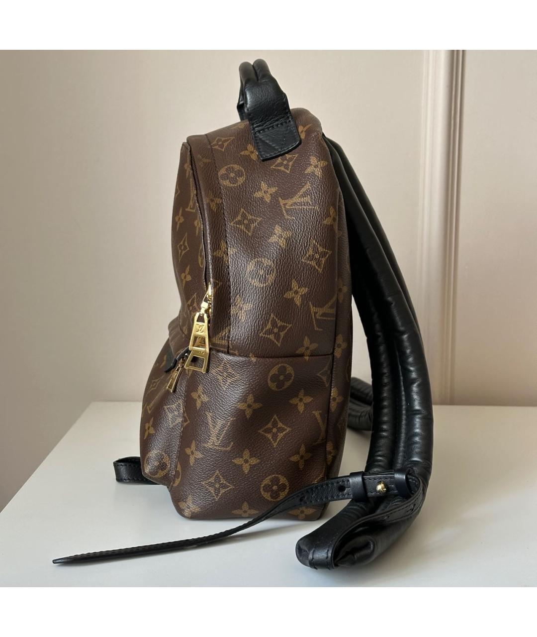 LOUIS VUITTON Коричневый кожаный рюкзак, фото 3