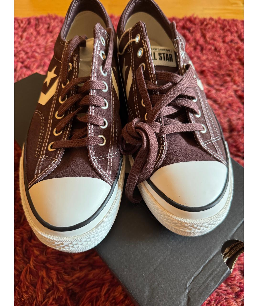CONVERSE Бордовые замшевые кеды, фото 8