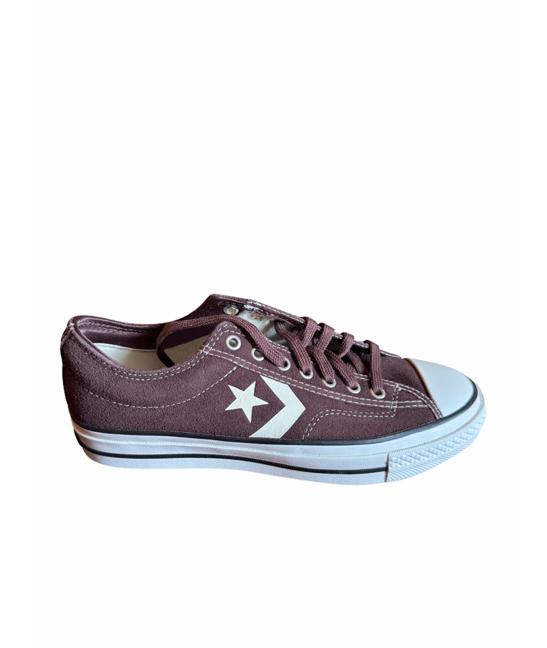 CONVERSE Бордовые замшевые кеды, фото 1