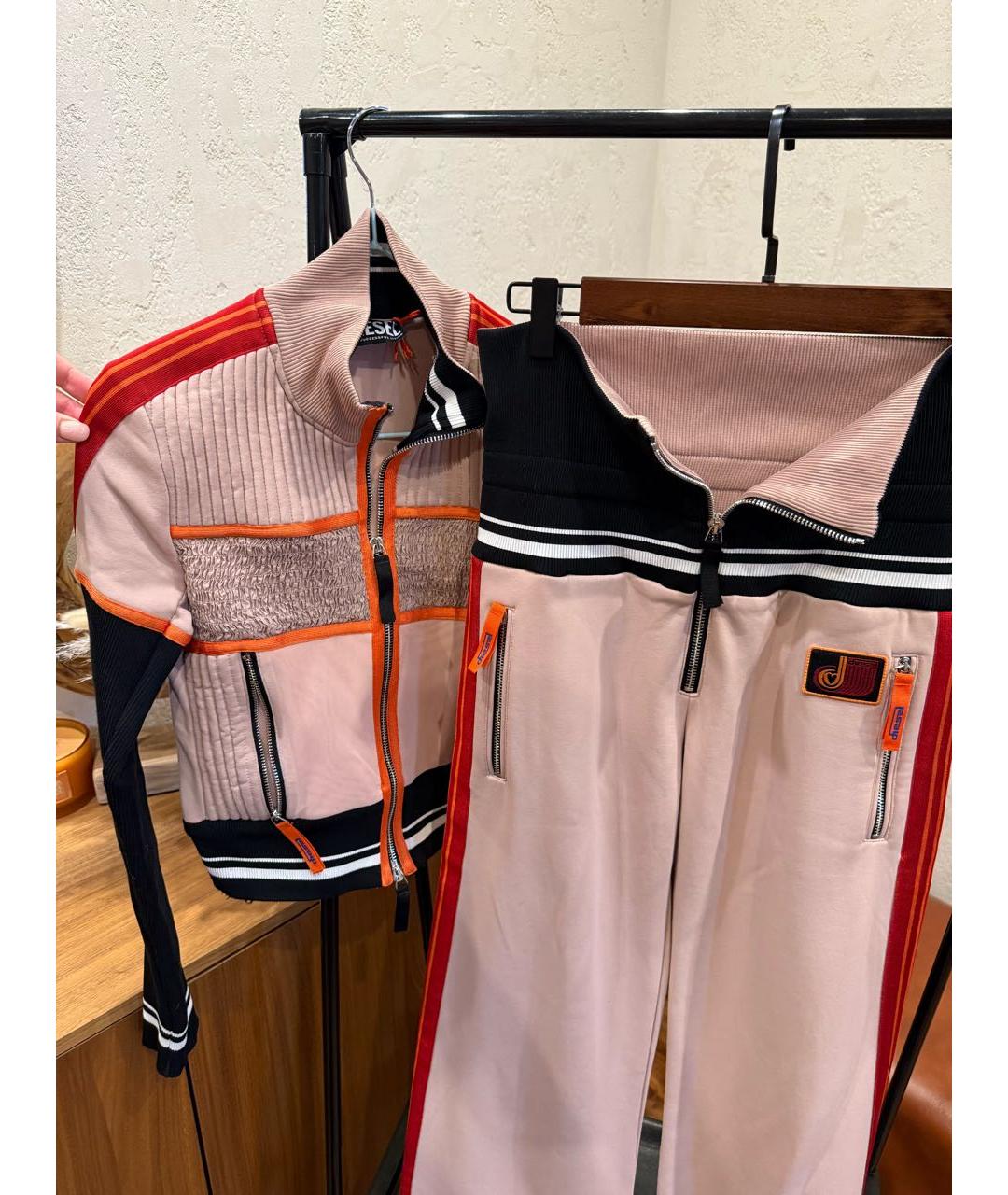 DIESEL Розовый полиэстеровый спортивные костюмы, фото 7