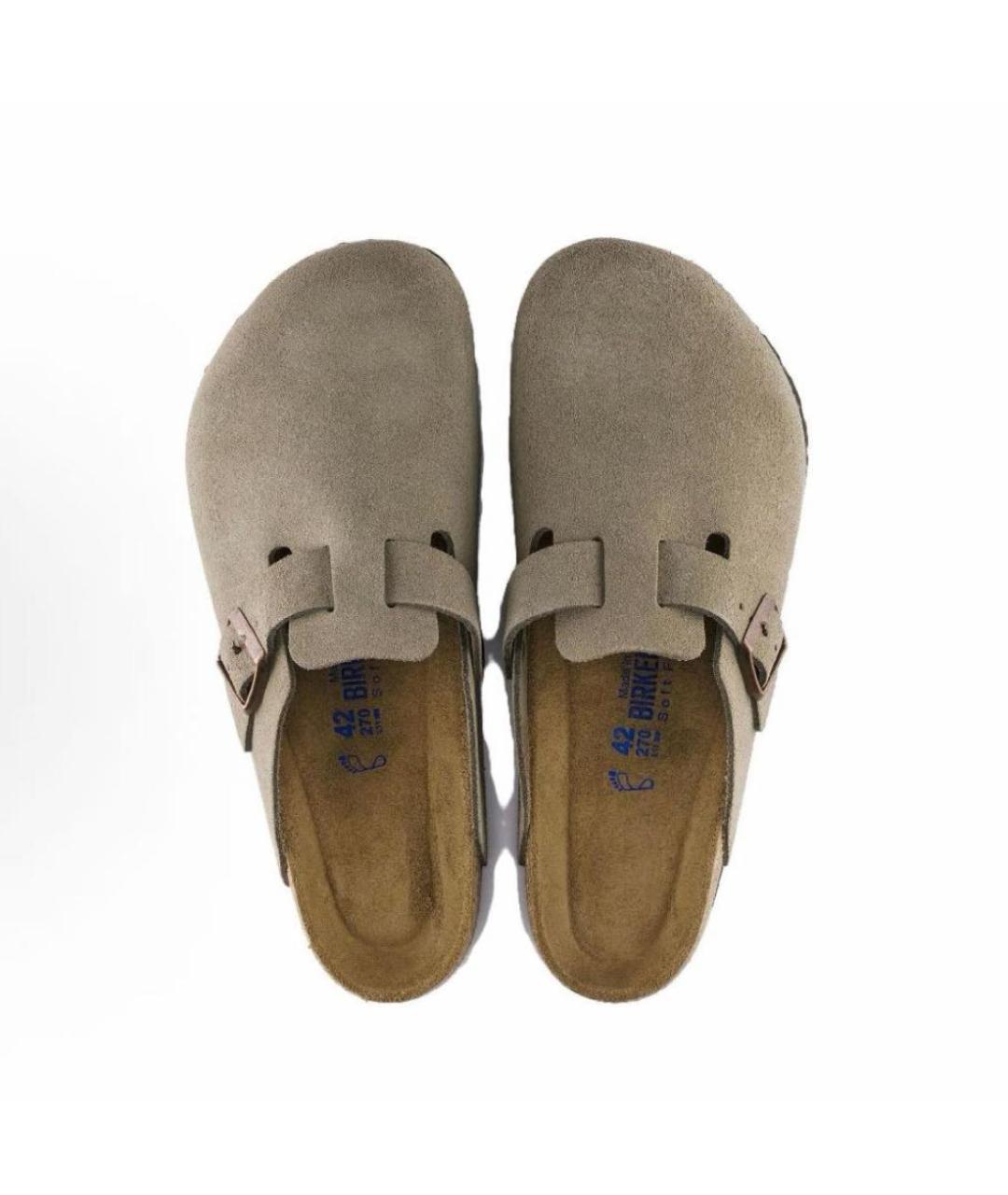 BIRKENSTOCK Бежевые сабо, фото 3