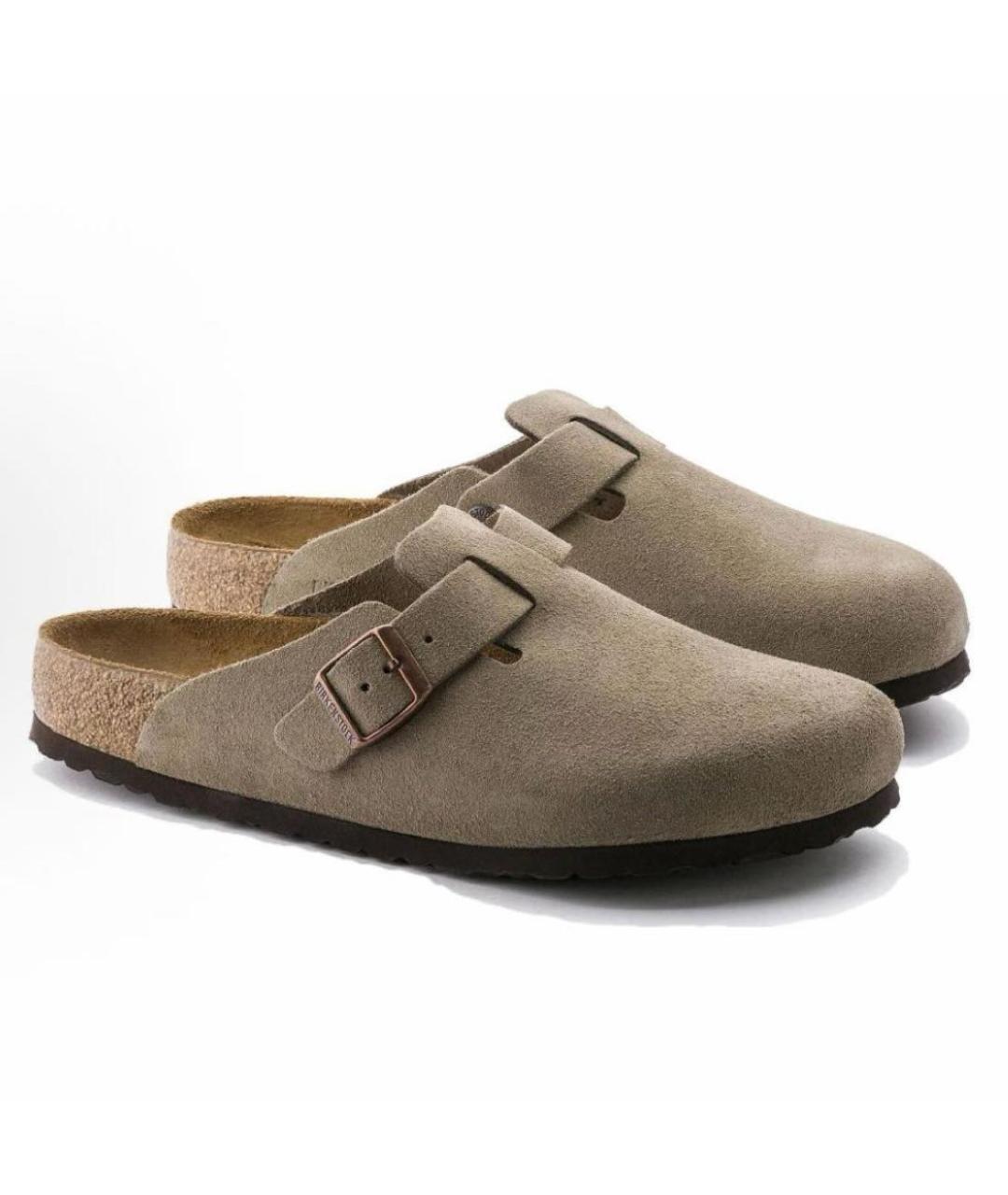 BIRKENSTOCK Бежевые сабо, фото 2