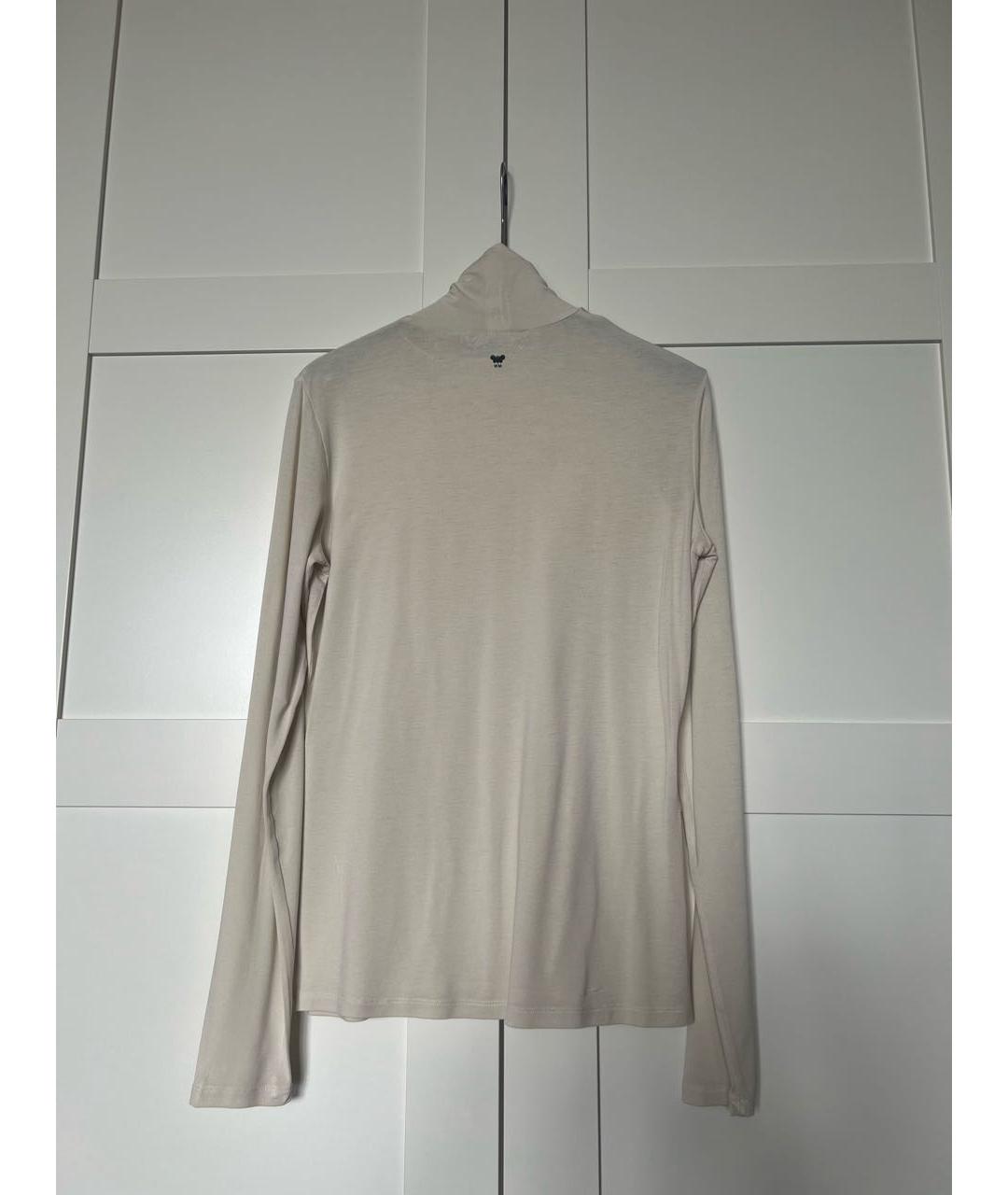 WEEKEND MAX MARA Бежевая вискозная водолазка, фото 6