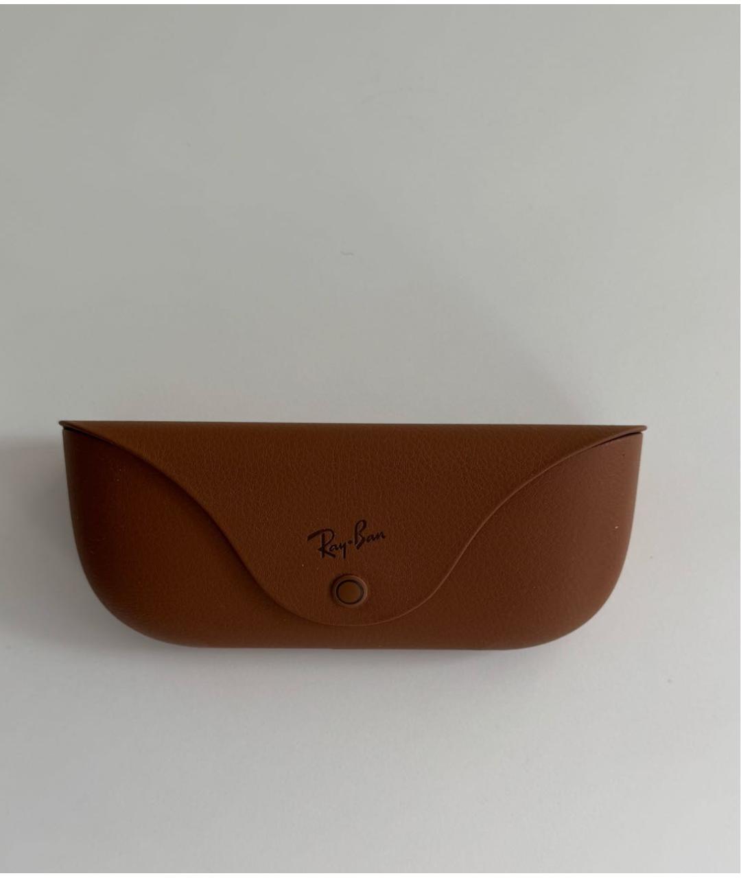 RAY BAN Черные пластиковые солнцезащитные очки, фото 3