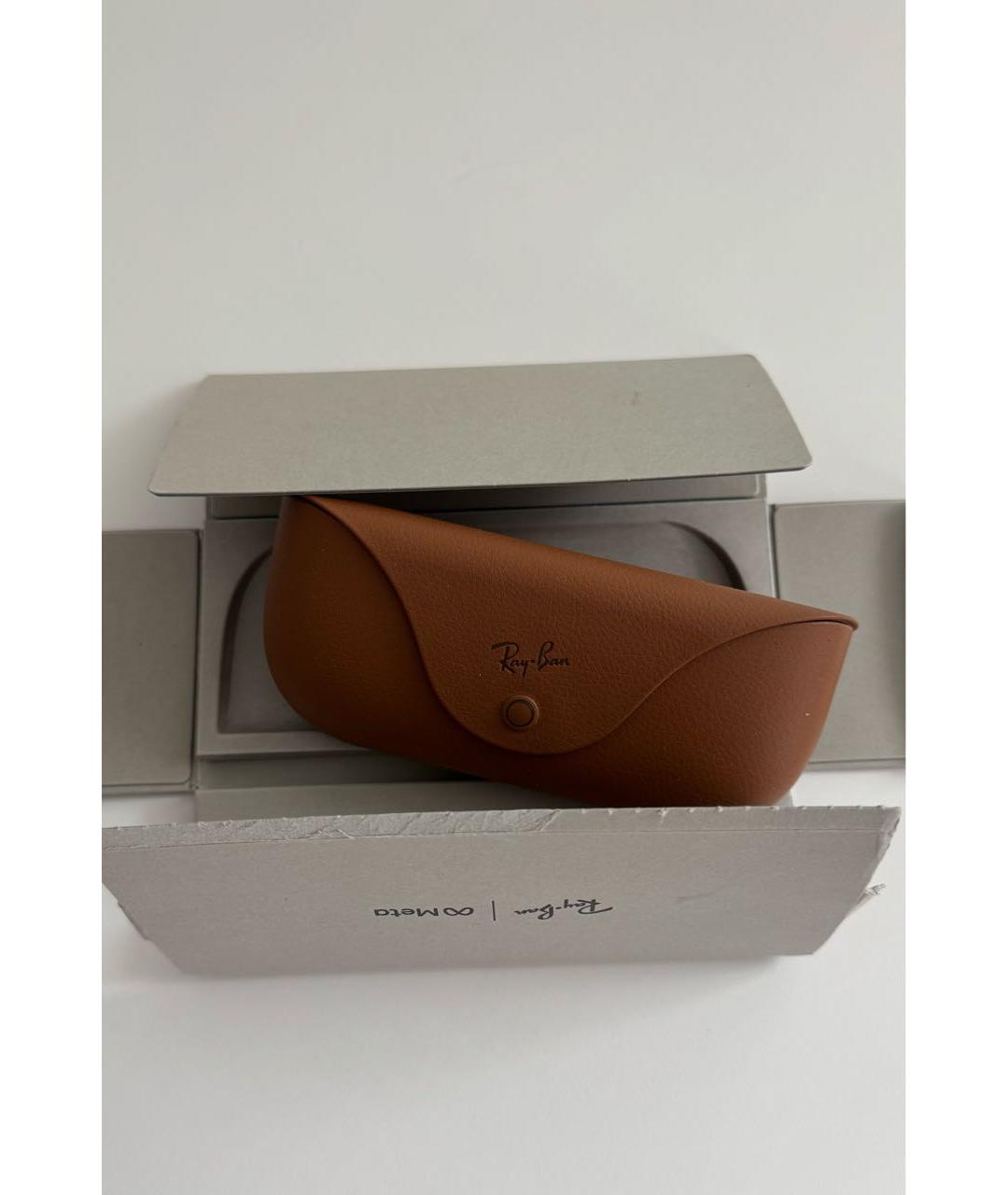 RAY BAN Черные пластиковые солнцезащитные очки, фото 4