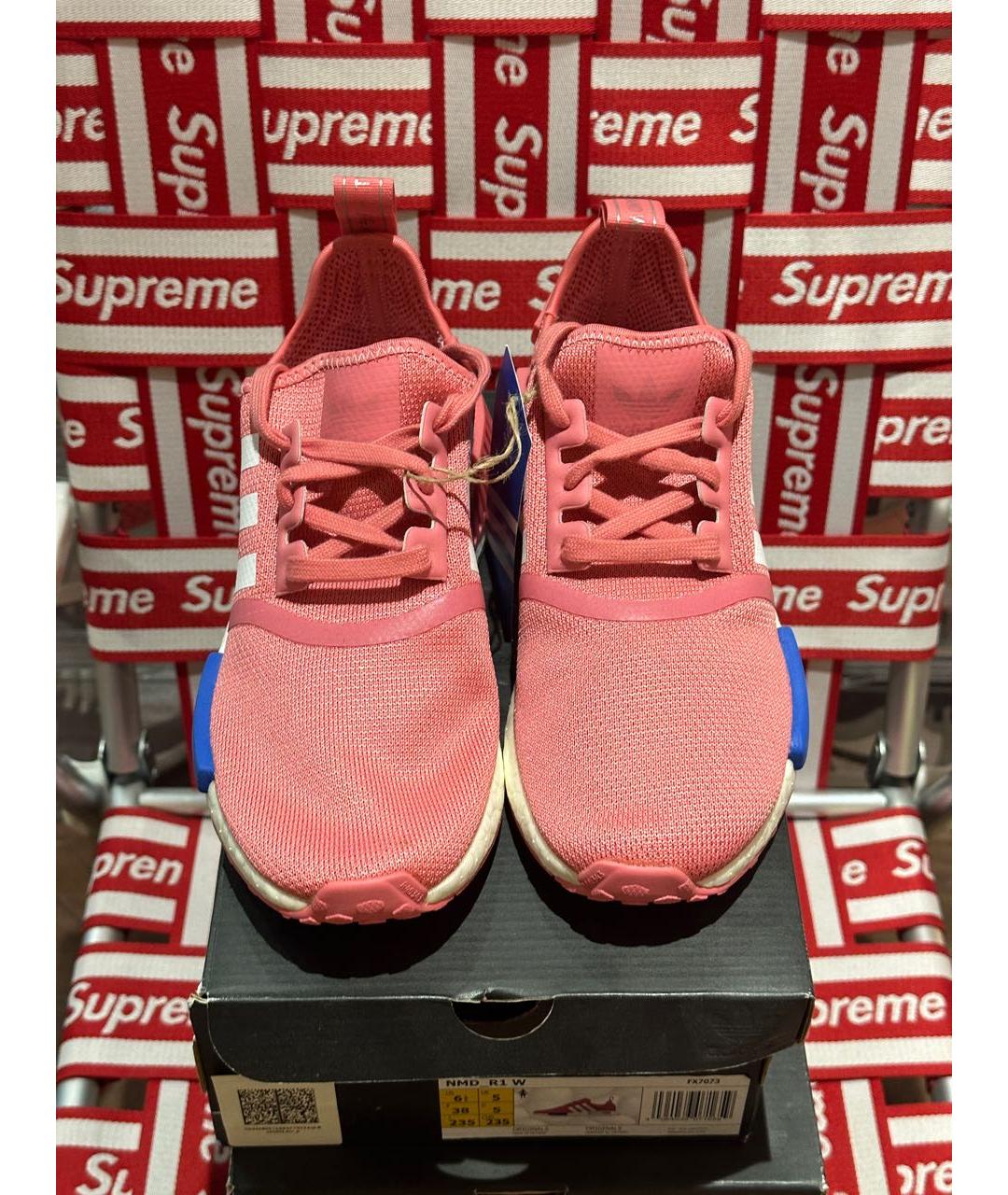 ADIDAS Розовые текстильные кроссовки, фото 3