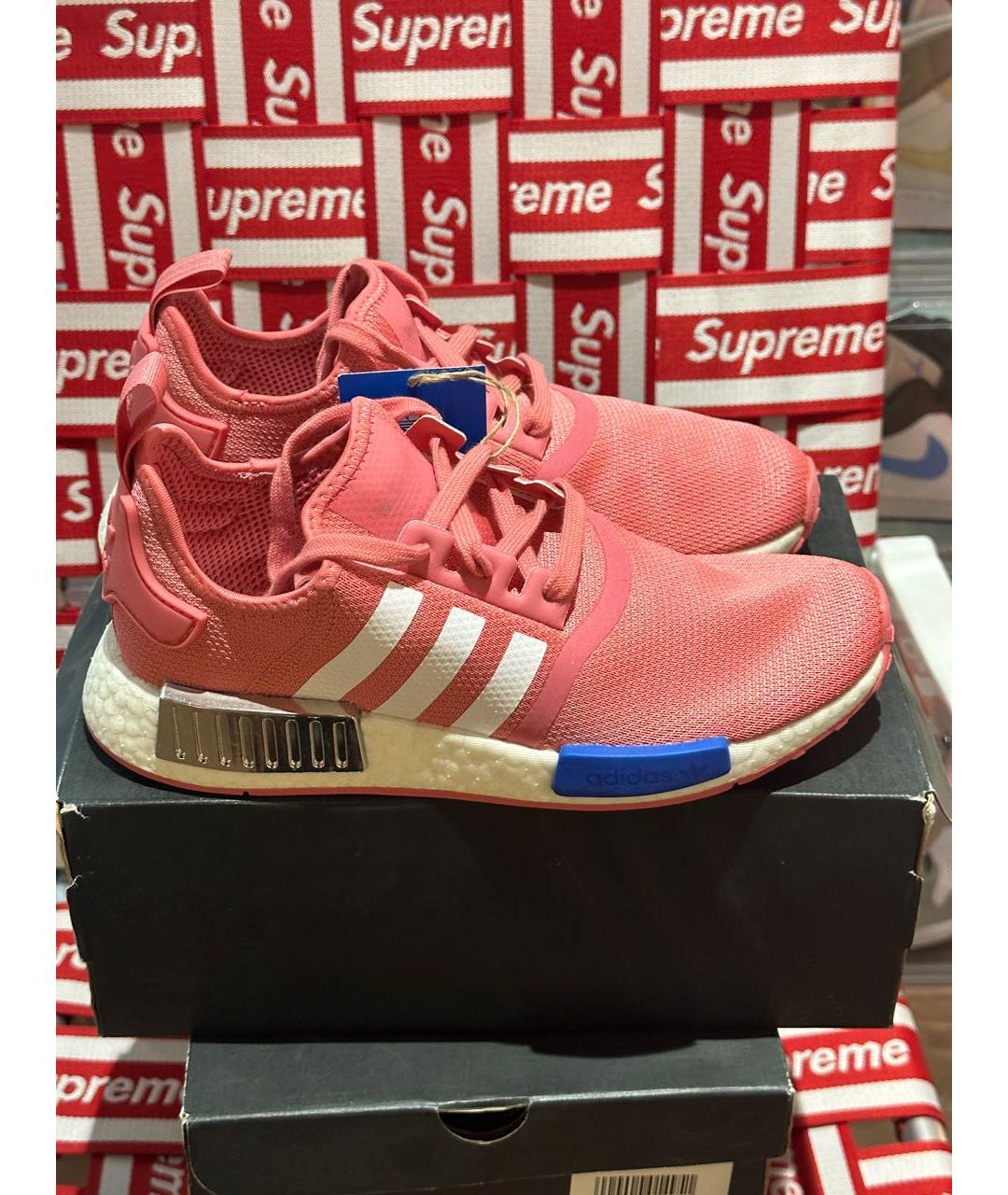 ADIDAS Розовые текстильные кроссовки, фото 4