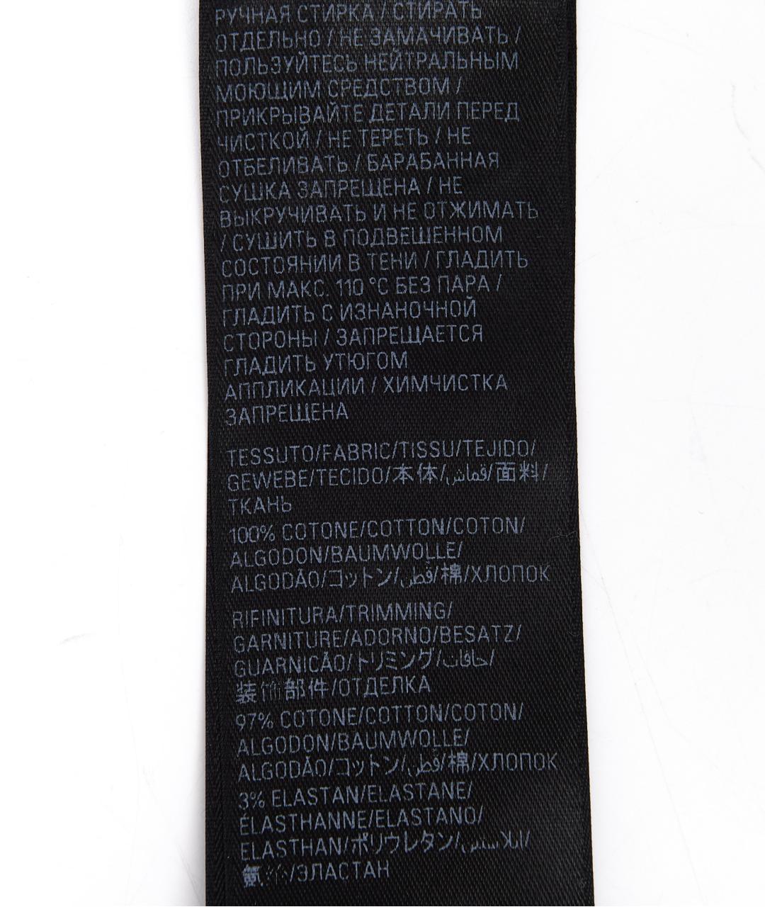 BALENCIAGA Черная хлопковая футболка, фото 7
