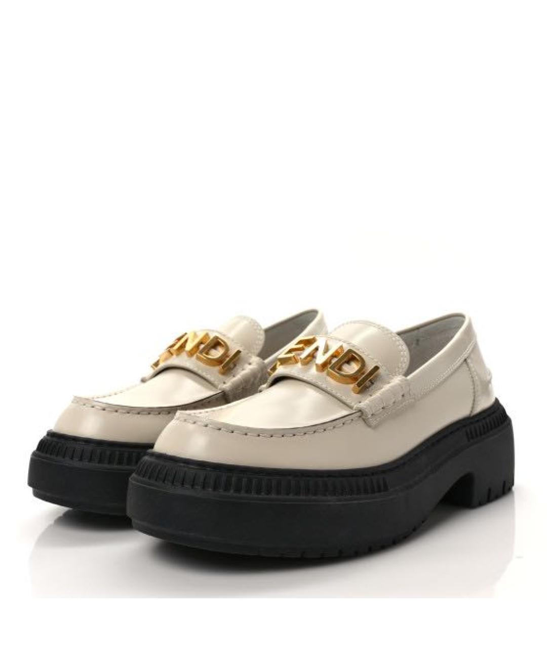 FENDI Кожаные лоферы, фото 2