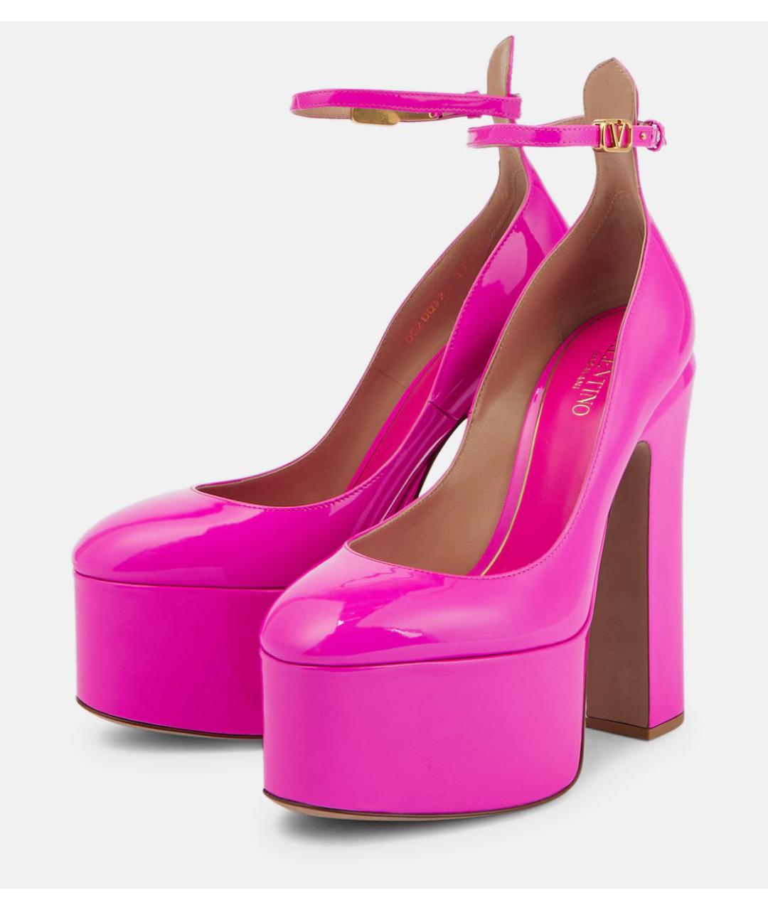 VALENTINO Розовые кожаные туфли, фото 3
