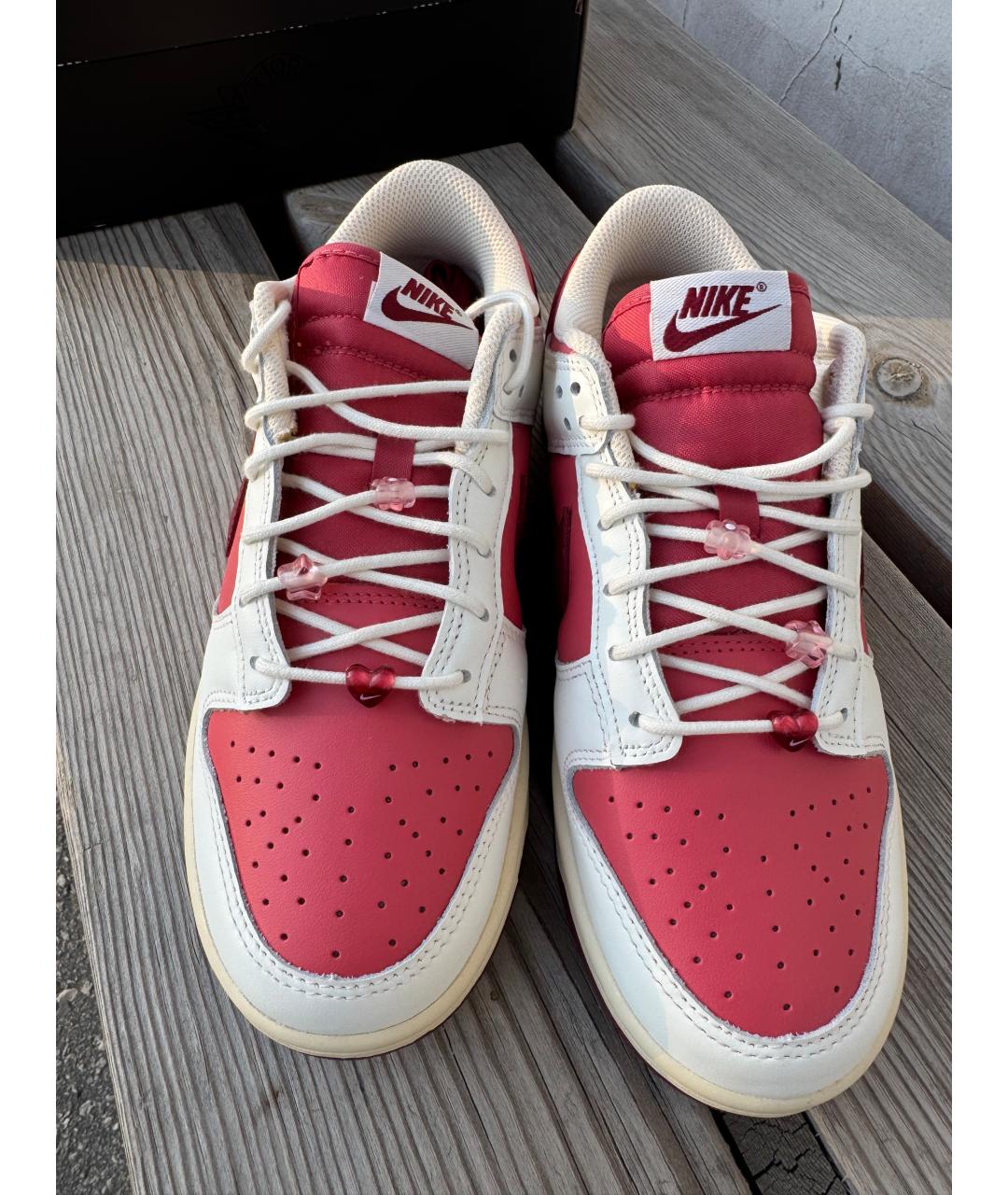 NIKE Розовые кожаные кроссовки, фото 2