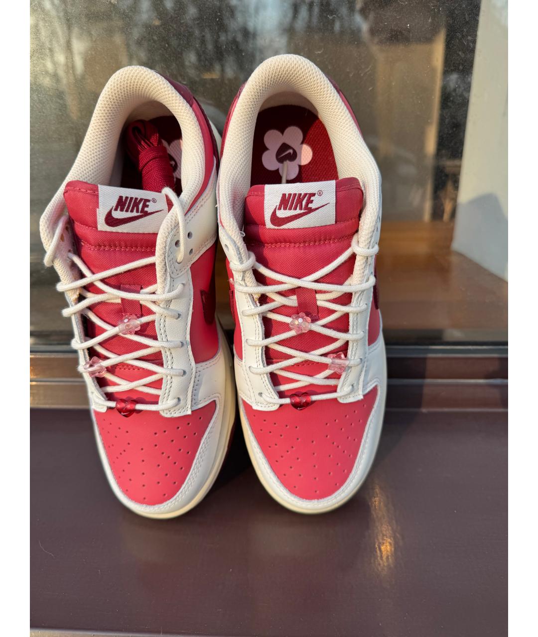 NIKE Розовые кожаные кроссовки, фото 6